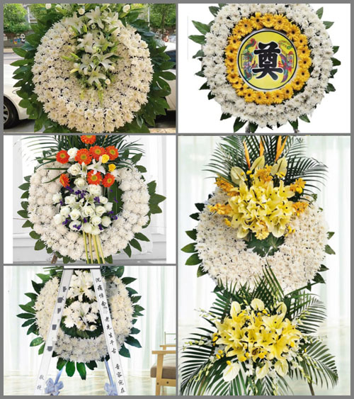 北京平谷区金海湖地区黄草洼村花圈速递
